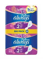 אולוויז פלטינום אולטרה לונג - תחבושות היגייניות עם כנפיים בניחוח עדין Always