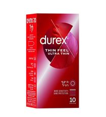 דורקס קונדומים Thin Feel Ultra Thin דקים במיוחד לתחושה מוגברת Durex