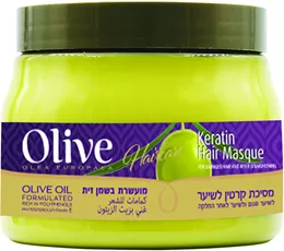 אוליב מסכת קרטין לשיער פגום 500 מ"ל Olive