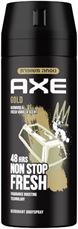 אקס דאודורנט בודי ספריי גולד לגבר AXE Gold