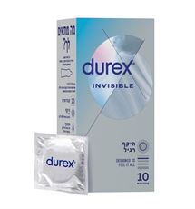 דורקס קונדומים מעוצבים להעצמת הרגישות Durex Invisible 
