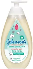 ג'ונסונס ג'ונסון בייבי תרחיץ ושמפו מגע כותנה Johnsons