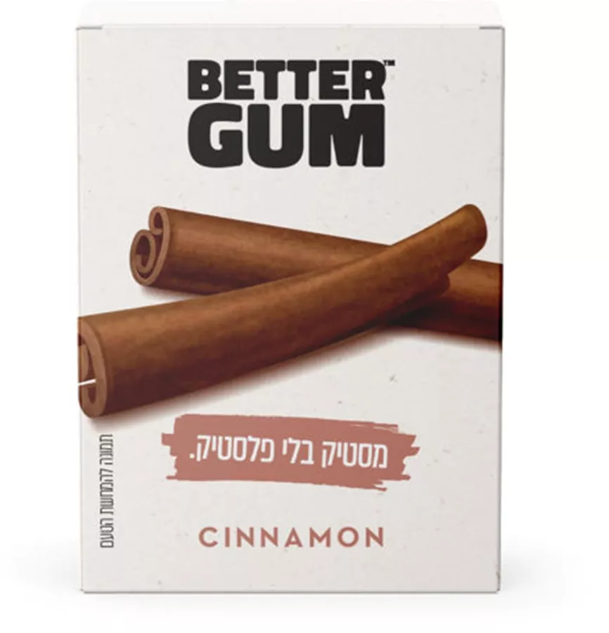 מסטיק בלי פלסטיק בטעם קינמון BETTER GUM
