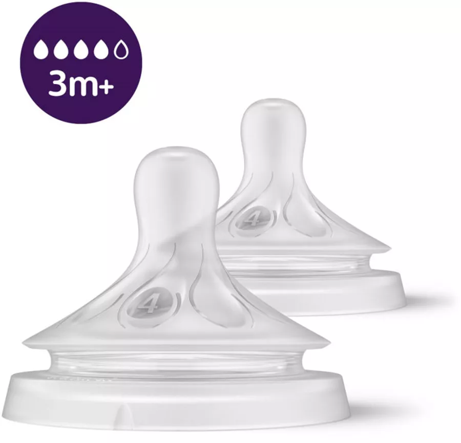 אוונט פטמות נטורל ריספונס +3M שלב 4 Avent