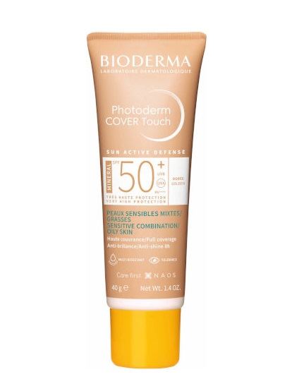 ביודרמה פוטודרם קאבר טאצ' צבע זהוב Bioderma +SPF50