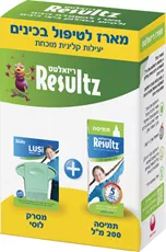 ריזאלטס מארז לטיפול בכינים תמיסה 200 מ"ל + מסרק לכינים Resultz