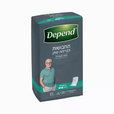 דיפנד תחבושות לבחירת שתן לגבר Depend