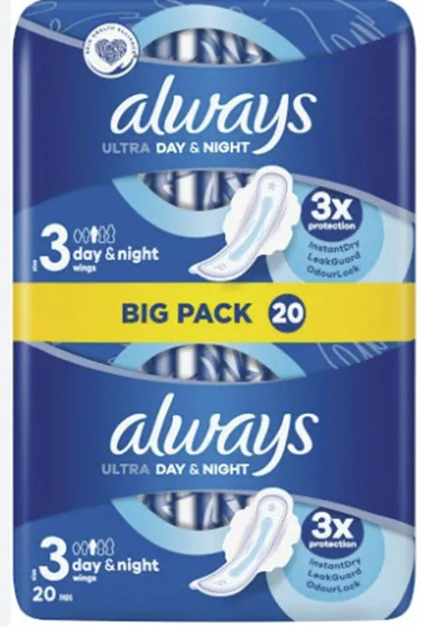 אולוויז אולטרה תחבושת ללילה Always Secure Night Ultra