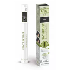מסקרת שורשים Naturtint בגוון שחור לכיסוי שיער לבן ומילוי גבות