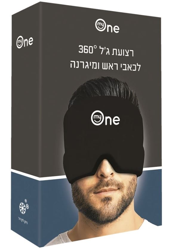 רצועת ג'ל 360 לכאבי ראש ומיגרנה (צבע ורוד)