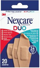 נקסקר 3M דואו פלסטרים בשלושה גדלים Nexcare