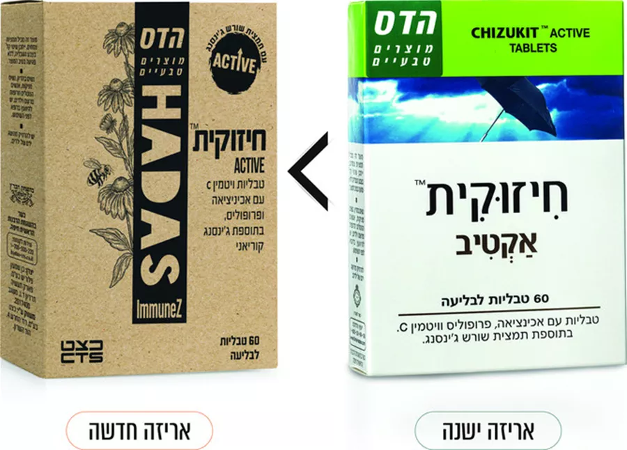 הדס חיזוקית אקטיב Hadas Chizukit Active 60 Tablets
