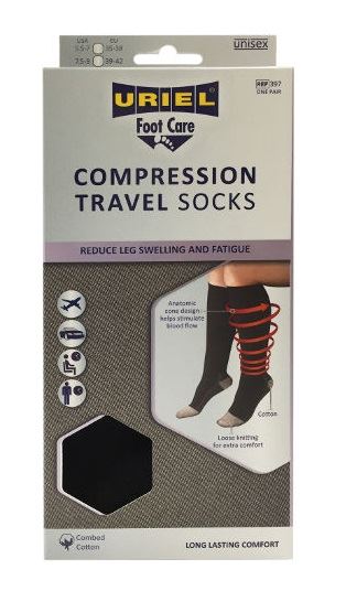 35-38 Uriel Compression Travel Socks