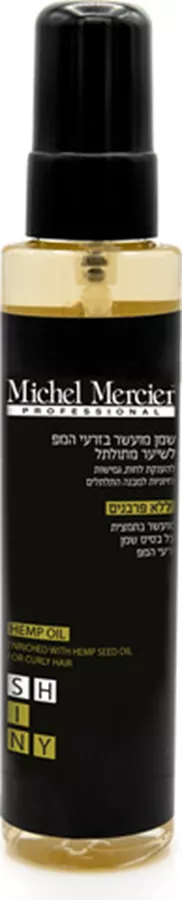 מישל מרסיה שמן מועשר זרעי המפ לשיער מתולתל Michel Mercier Hemp Seed Oil