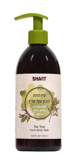 שביט עץ התה סבון גוף עדין 500 מ