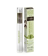 מסקרת שורשים Naturtint בגוון חום בהיר לכיסוי שיער לבן ומילוי גבות