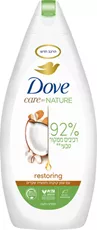 דאב תחליב רחצה עם שמן קוקוס ותמצית שקדים Dove