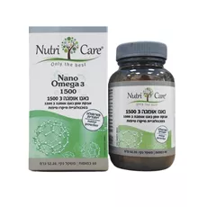 נוטרי קר נאנו אומגה 3 1500 Nutri Care Nano Omega 3 1500