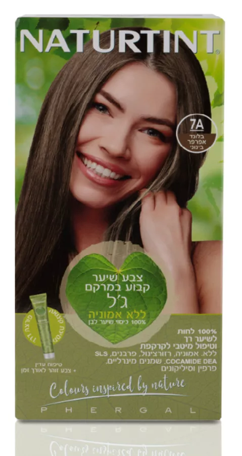 צבע שיער נטורטינט 7A בלונד אפרפר בינוני Naturtint Medium Ash Blonde