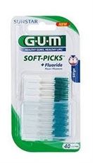קיסמי שיניים דנטלים עם פלואוריד GUM 643 Soft Picks 