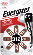 אנרג'ייזר סוללות כפתור למכשיר שמיעה 312 Energizer