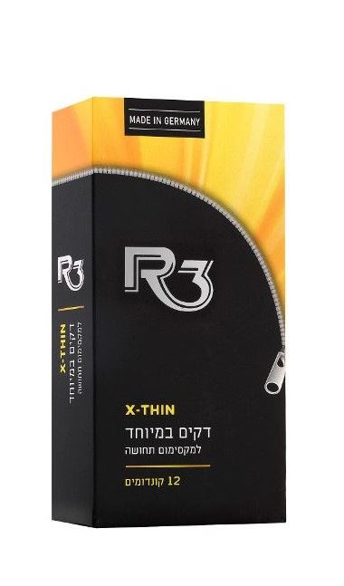קונדומים 12 יחידות R3 X Thin