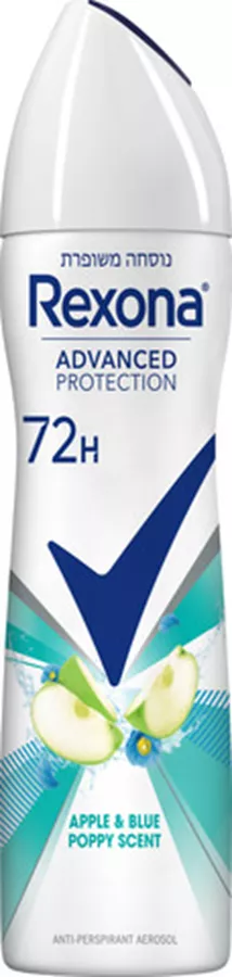 רקסונה דאודורנט ספריי תפוח ופרג כחול Rexona