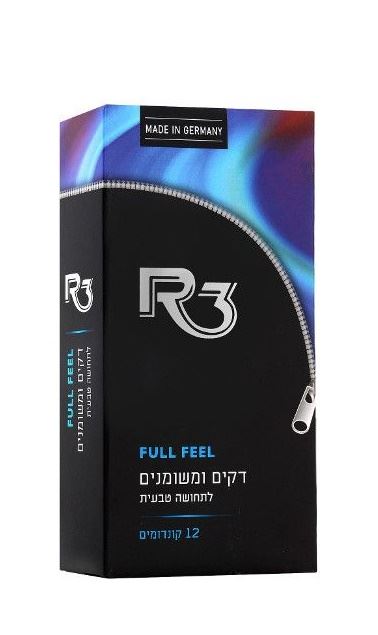 קונדומים 12 יחידות R3 Full Feel
