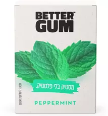 מסטיק בלי פלסטיק בטעם מנטה BETTER GUM