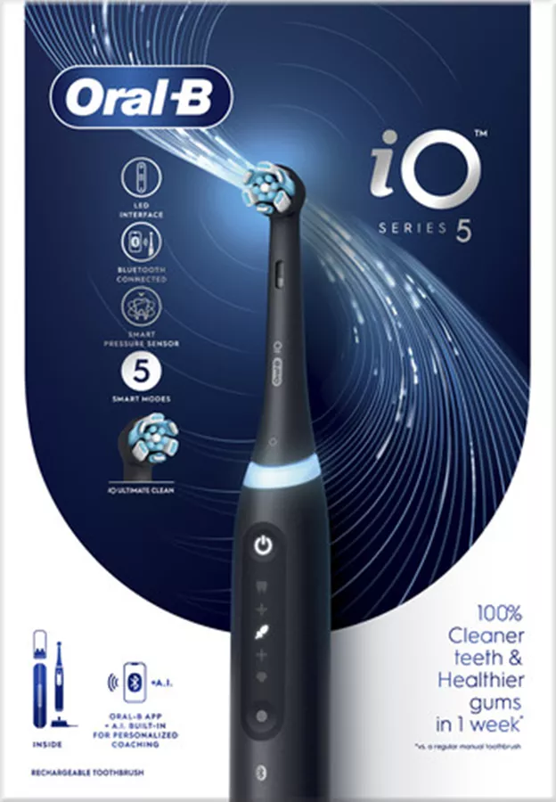 אורל בי iO5 מברשת שיניים חשמלית - שחור Oral B IO Series 5