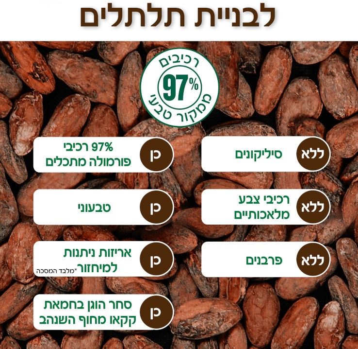 גרנייה פרוקטיס הייפרוד - שמפו חמאת קקאו לבניית תלתלים Garnier