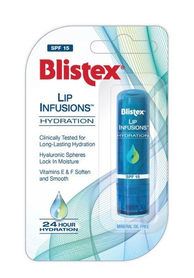 בליסטקס שפתון ליפ אינפיוז'ן כחול Blistex Lip Infusions HYDRATION