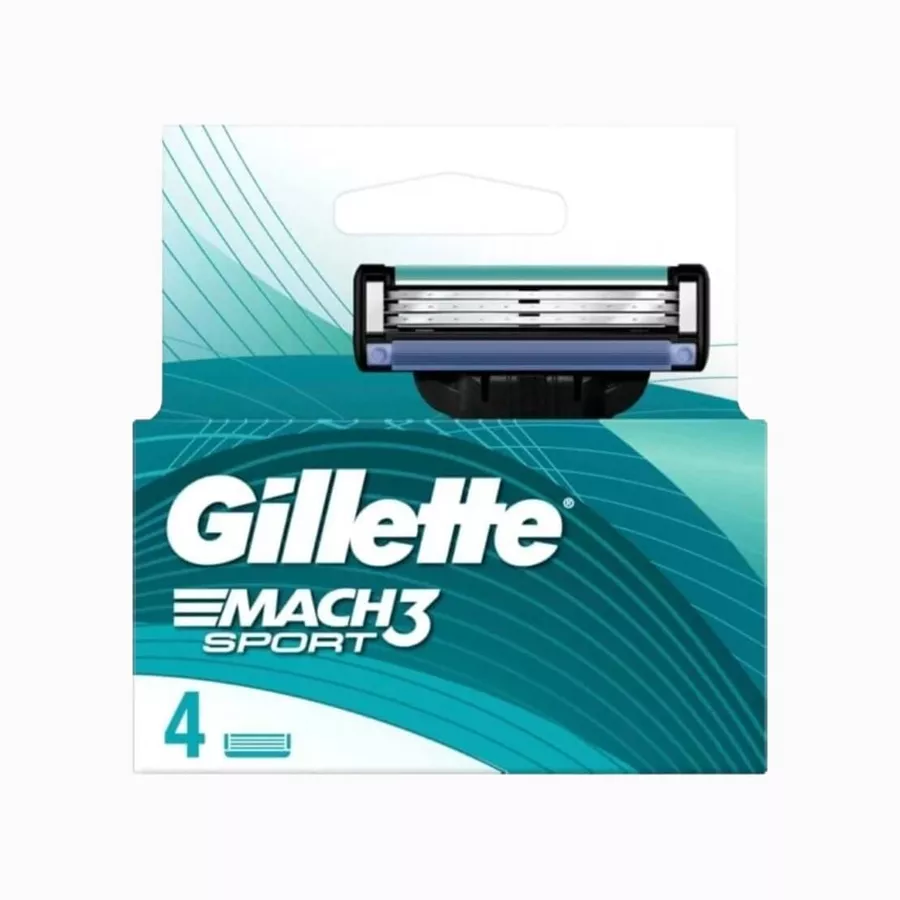 ג'ילט מאך 3 רביעיית סכיני גילוח רב פעמ Gillette