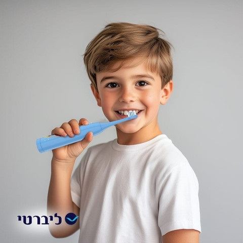 מברשת שיניים חשמלית לילדים לגילאי 3 ומעלה בצבע תכלת  Fresh Gums