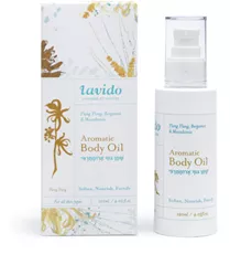 לבידו שמן גוף ארומתרפי ילנג ילנג, ברגמוט 120 מ"ל Lavido