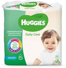 האגיס מגבונים לחים לתינוק ללא בישום Huggies