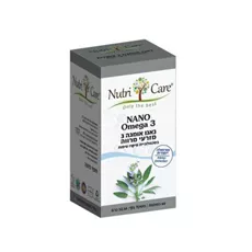 נוטרי קר ננו אומגה 3 צמחית מזרעי צ'יה Nutri Care Nano Plant Omega 3 Chia Seeds