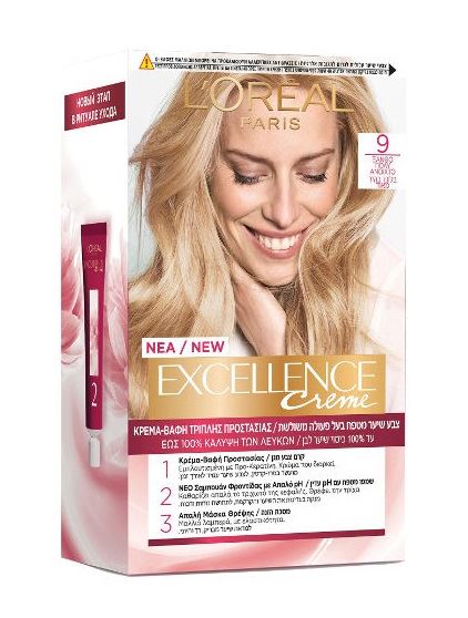 אקסלנס צבע שיער בגוון 9 בלונד בהיר מאוד Excellence