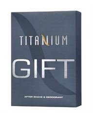 בושם לגבר טיטאניום קלאסיק סט אפטר שייב + דאודורנט ספריי Titanium