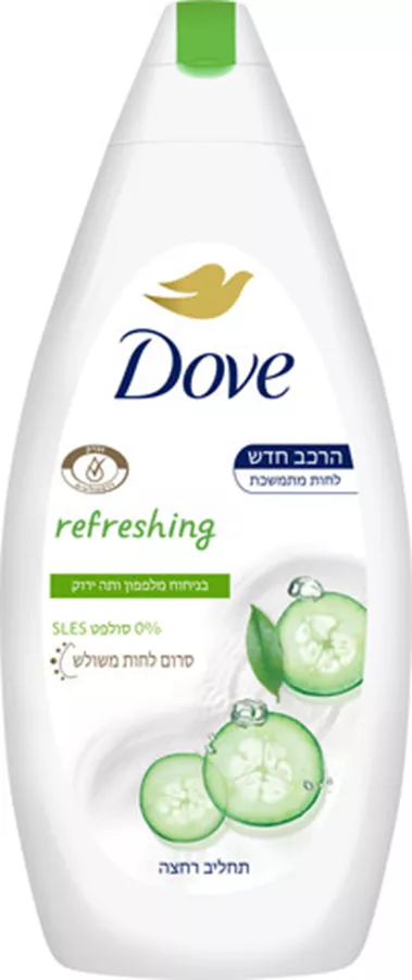דאב תחליב רחצה מלפפון ותה ירוק 750 מ