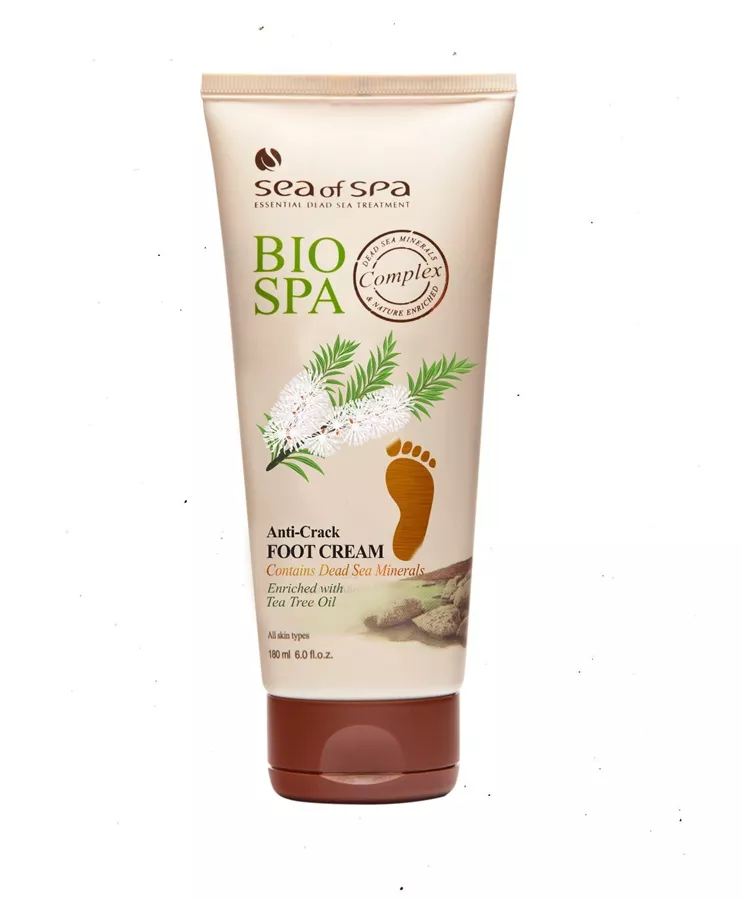 קרם רגליים Bio Spa נגד סדקים מועשר במינרלים מים המלח 170 גרם