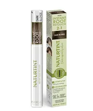 מסקרת שורשים Naturtint בגוון בלונד כהה לכיסוי שיער לבן ומילוי גבות