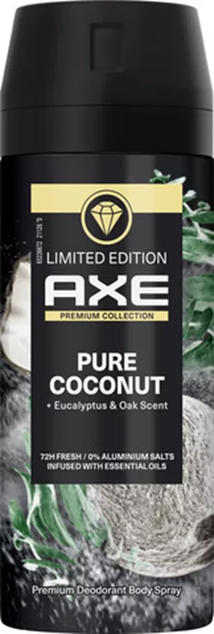 אקס פרימיום בודי ספריי פיור קוקונט AXE