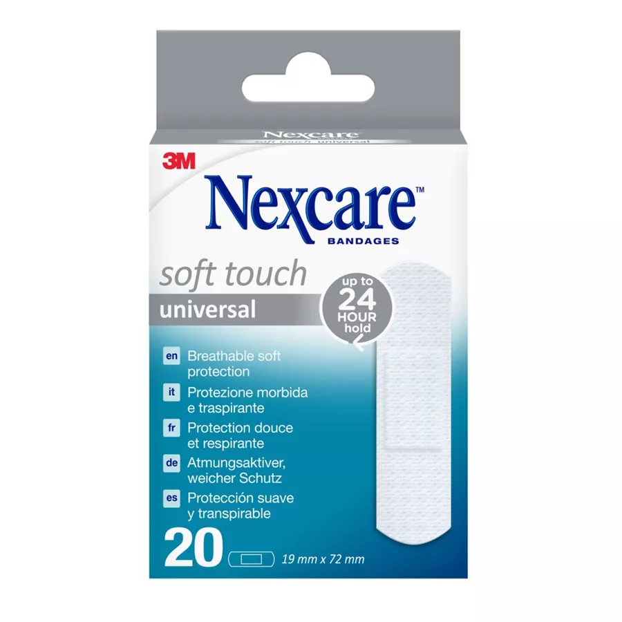 נקסקר 3M פלסטר נעים למגע 20 יחידות Nexcare