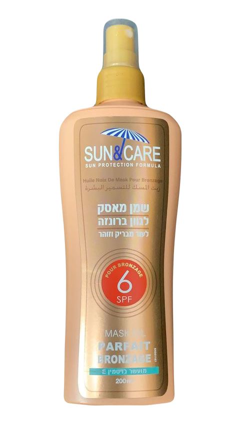 סאן & קאר ספריי שמן מאסק לגוון ברונזה SUN&CARE