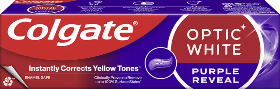 קולגייט משחת שיניים אופטיק וויט סגול Colgate