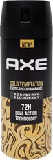 אקס דאודורנט בודי ספריי גולד טמפטיישן לגבר AXE 