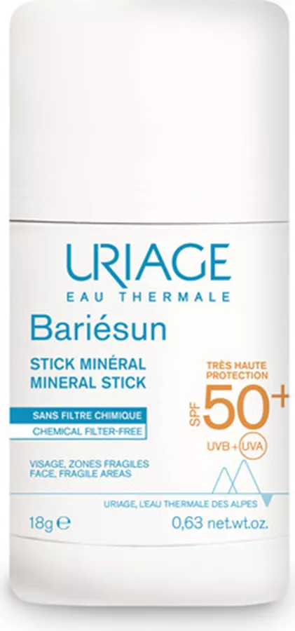 אוריאז' באריאסן סטיק מינרלי +SPF50ּּ להגנה גבוהה מאוד מהשמש URIAGE UVA-UVB