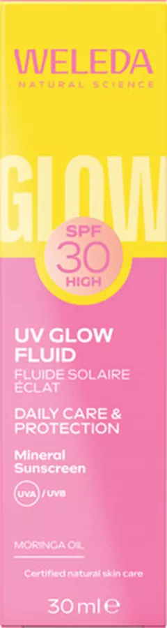וולדה תחליב פנים להגנה מהשמש SPF30 לעור זוהר 30 מ''ל Weleda Glow Sunscreen Face Lotion SPF30