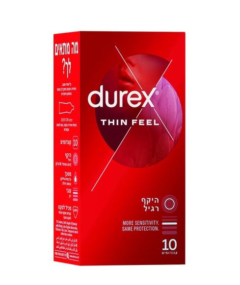 דורקס קונדומים Thin Feel קונדומים דקים להגברת התחושה Durex